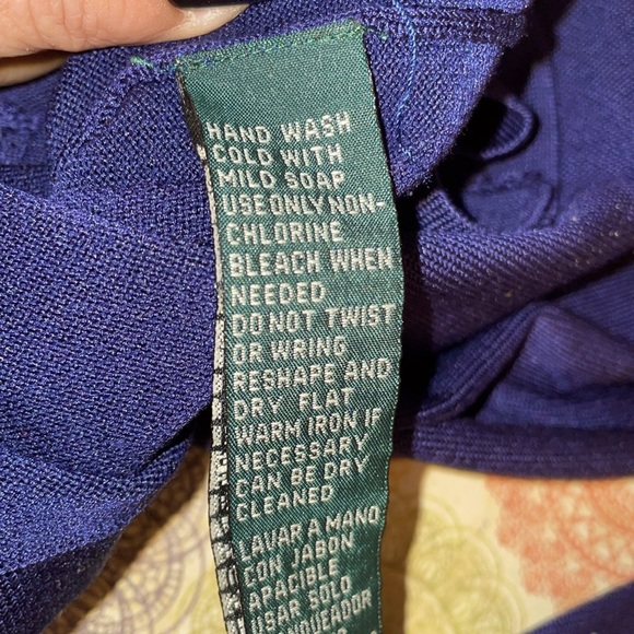 Lauren Ralph Lauren Vintage Petites Silk Long Sleeve Button Down Cardigan - Picture 4 of 6